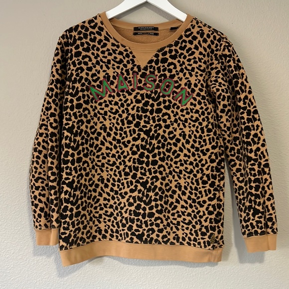 Scotch & Soda Sweaters - Scotch & Soda Leopard Print Sweater